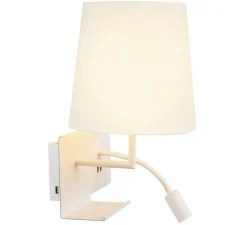 Applique, liseuse, Somnila Flex, version droite, blanc, LED, 3000K, 120 lm, L32cm, H40cm - SLV