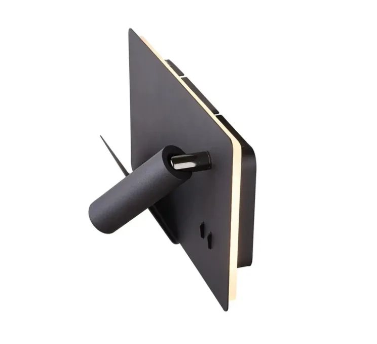 Applique, Liseuse, Somnila Gauche, noir, LED, 3000K, 490 lm, L28cm, H16cm - SLV