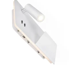 Applique, Liseuse, Somnila Droite, blanc, LED, 3000K, 490 lm, L28cm, H16cm - SLV