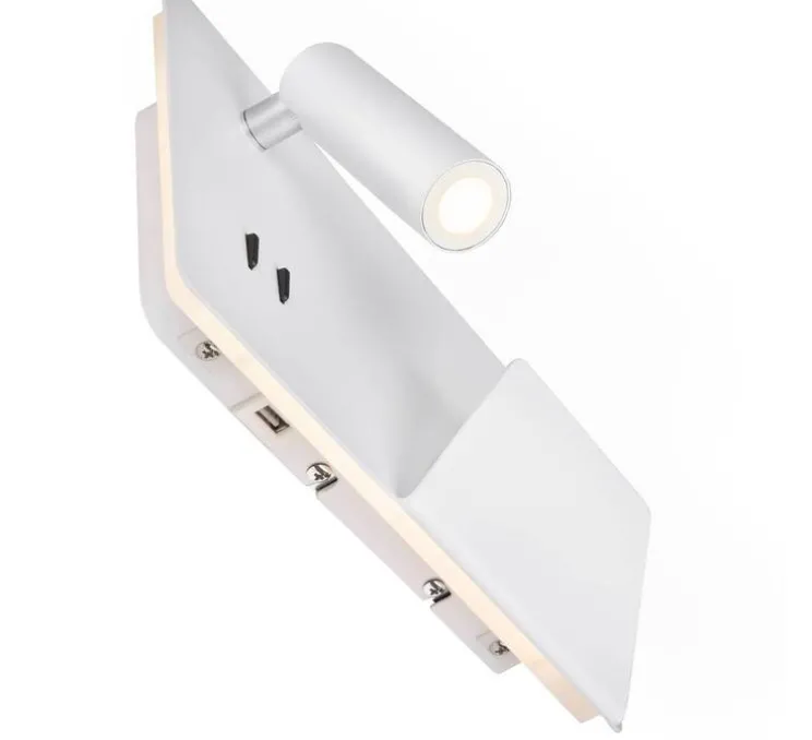 Applique, Liseuse, Somnila Droite, blanc, LED, 3000K, 490 lm, L28cm, H16cm - SLV