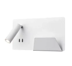 Applique, Liseuse, Somnila Droite, blanc, LED, 3000K, 490 lm, L28cm, H16cm - SLV