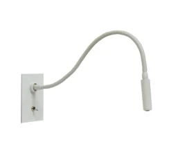 Applique, liseuse, Zoom W4731, blanc structuré, LED, 2700K, L32cm, H9cm - Tekni Led