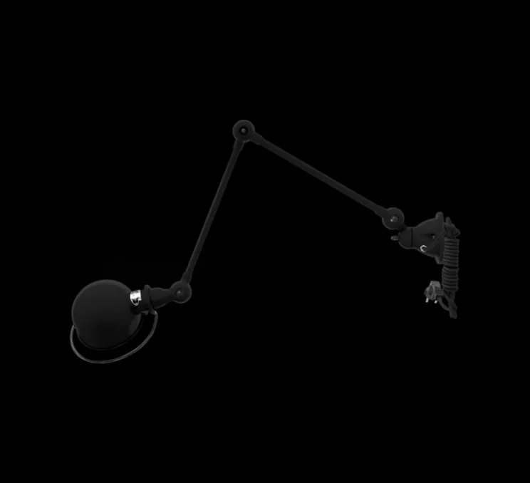 Applique, Loft 2 bras, D4401, noir mat, Ø15cm, L80cm - Jieldé