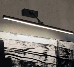 Applique, MAGRITTE-3 12W, noir, LED, 3000K, 750lm, L60cm, H4cm - FARO