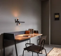 Applique, Mick Wall 2.0, noir et or, LED, 2700K, 2x230lm, L45cm, H15,6cm - Wever & Ducré