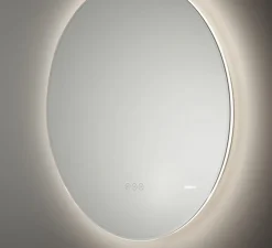 Applique, miroir lumineux, Reflect 90 LED, IP44, LED, dim, 3000K, 7992 lm, Ø90cm, H90cm - Decor Walther