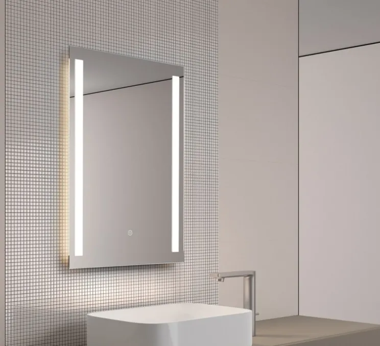 Applique, miroir lumineux, Reflex, finition miroir, IP44, LED, dim, 3000-4000-5500K, 1800 lm, L50cm, H70cm - MDC