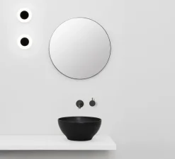 Applique, Moy Led, noir mat, IP44, LED, 3000K, 220 lm, Ø14cm, P13cm - Faro