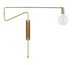 Applique murale, à bras pivotant, Swing, laiton, L70cm - House Doctor