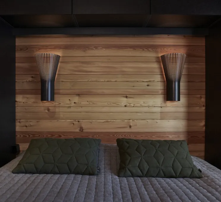 Applique murale, 4231, noir, 3000K, 370lm, H45cm, L25cm - Secto Design