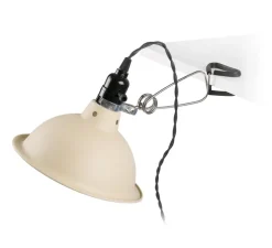 Applique murale, à pincer, Pepper, beige, Ø22cm, P37cm - Faro