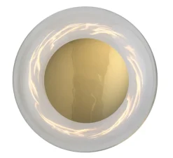 Applique murale - Plafonnier, Horizon 29, transparent, or , Ø29cm, H20,5cm - Ebb and Flow