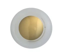 Applique murale - Plafonnier, Horizon 21, transparent, or , Ø21cm, H16,5cm - Ebb and Flow