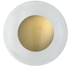 Applique murale - Plafonnier, Horizon 36, transparent, or , Ø36cm, H22,5cm - Ebb and Flow