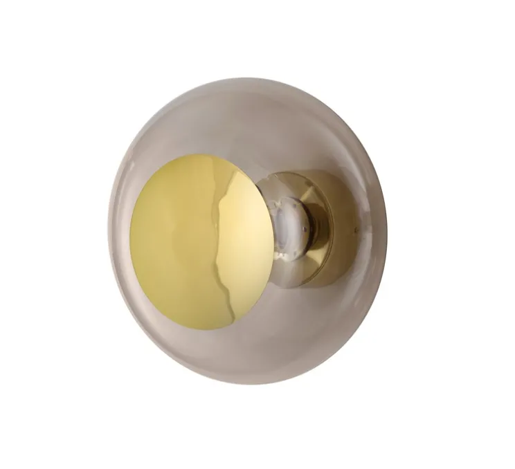 Applique murale - Plafonnier, Horizon 29, châtaigne, Ø29cm, H20,5cm - Ebb and Flow