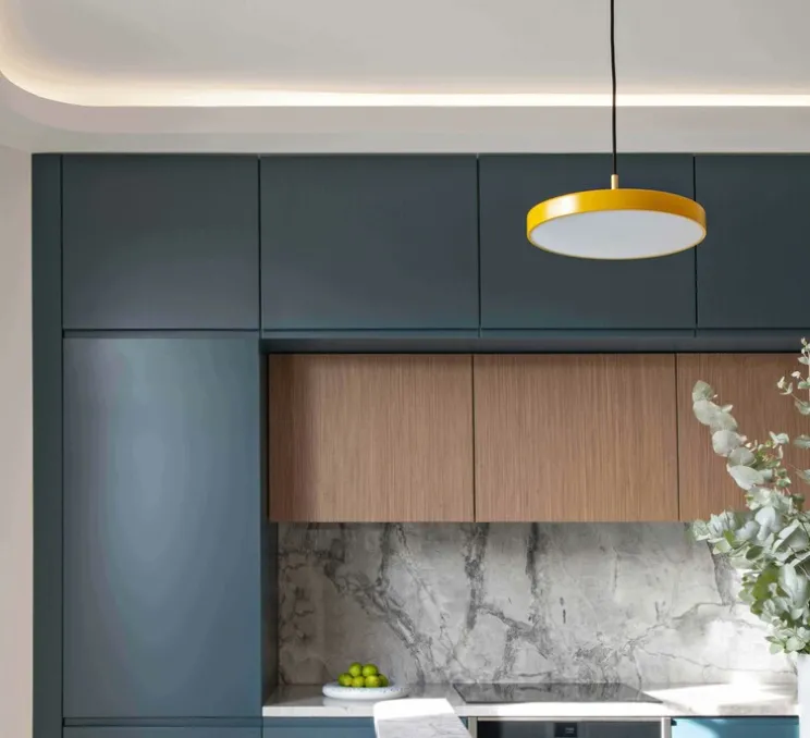 Applique murale - Plafonnier, Horizon 21, transparent argent, Ø21cm, H16,5cm - Ebb and Flow