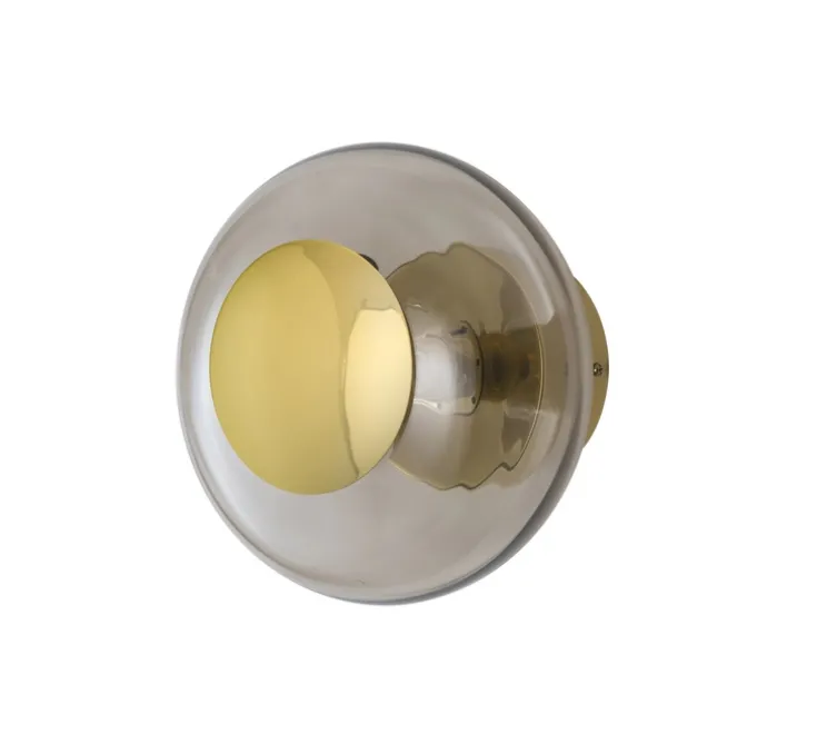 Applique murale - Plafonnier, Horizon 21, châtaigne, Ø21cm, H16,5cm - Ebb and Flow