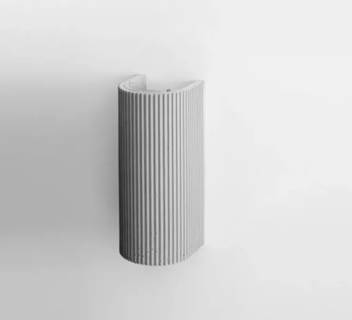 Applique murale, [S3], Gris béton, Ø10cm, H23cm - GANTLights