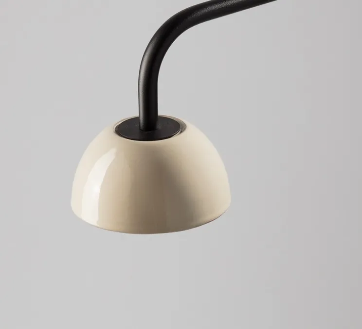 Applique murale, Absidiola A mini, directe, beige, noir, LED, 2700K, 420 lm, L10cm, H16cm - Luxcambra
