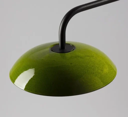 Applique murale, Absidiola A plato, directe, vert, noir, LED, 2700K, 420 lm, L20cm, H16cm - Luxcambra