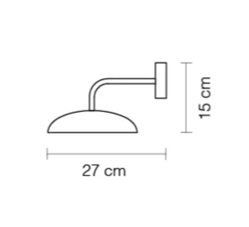 Applique murale, Absidiola A plato, directe, vert, noir, LED, 2700K, 420 lm, L20cm, H16cm - Luxcambra