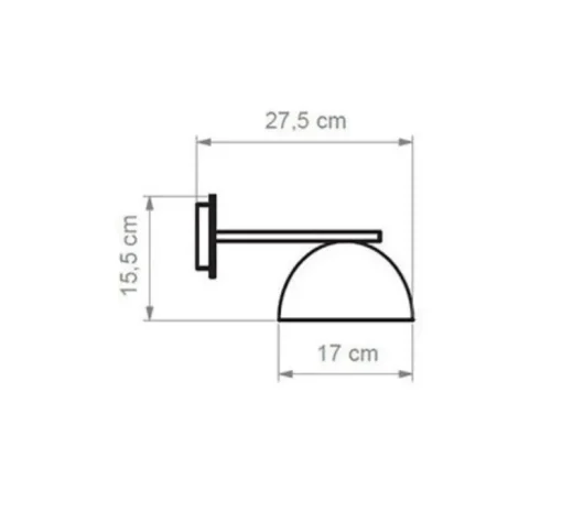 Applique murale, Absis A, blanc, terracotta, LED, 2700K, 420 lm, L17cm, H15,5cm - Luxcambra