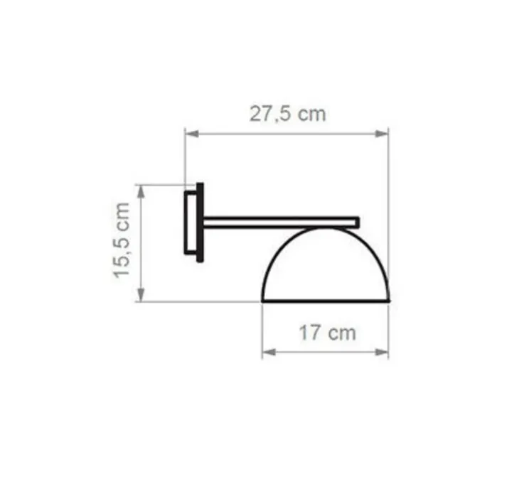 Applique murale, Absis A, blanc, terracotta, LED, 2700K, 420 lm, L17cm, H15,5cm - Luxcambra