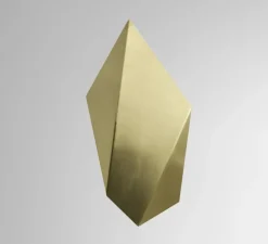 Applique murale, Abstract, laiton satiné, L20,4cm, H38cm - CTO lighting