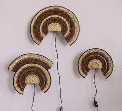 Applique murale, Admirador Small, marron noisette, L29cm, H25,5cm - GOLDEN Editions