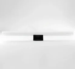 Applique murale, Adriana, S14D opaline, douille noire, L50cm, H3cm - Zangra