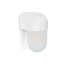 Applique murale, Agnes, avec glass001, blanc, IP54, L9cm, H16,5cm - Zangra