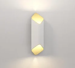 Applique murale, Ako 420, blanc, or, LED, dim, 2700K, 531 lm, L13cm, H42cm - Astro