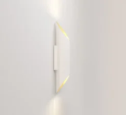 Applique murale, Ako 420, blanc, or, LED, dim, 2700K, 531 lm, L13cm, H42cm - Astro