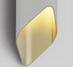 Applique murale, Ako 420, blanc, or, LED, dim, 2700K, 531 lm, L13cm, H42cm - Astro