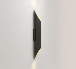 Applique murale, Ako 600, noir et or, LED, dim, 2700K, 491 lm, L13cm, H60cm - Astro