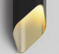 Applique murale, Ako 600, noir et or, LED, dim, 2700K, 491 lm, L13cm, H60cm - Astro