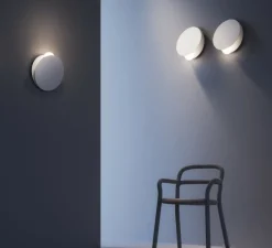 Applique murale, Akoya F61, blanc, LED, 2700K, Ø30cm, H30cm - Fabbian