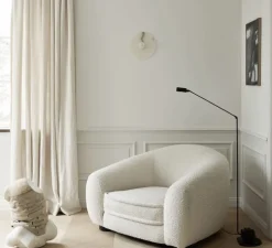 Applique murale, Alba simple XL, Albâtre, verre givré, Ø22cm, H9,5cm - Contain