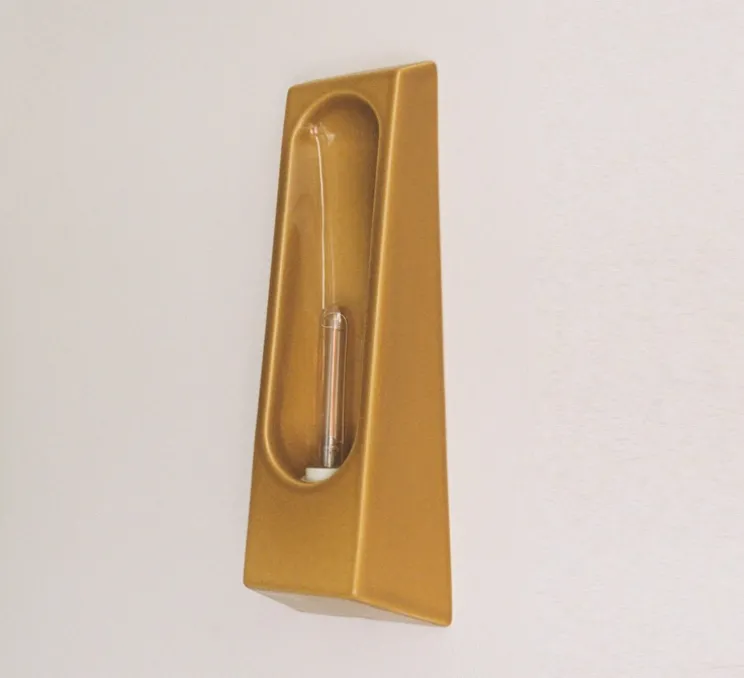 Applique murale, Alcove, jaune Ouro, L12cm, H33cm - Violaine D'Harcourt