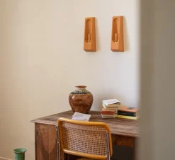 Applique murale, Alcove, Terracotta matte, L12cm, H33cm - Violaine D'Harcourt