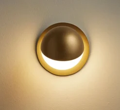 Applique murale, Alfi A-3740A1R, or mat, LED, dim, 2700K, 350 lm, Ø9,3cm, H11cm - Estiluz