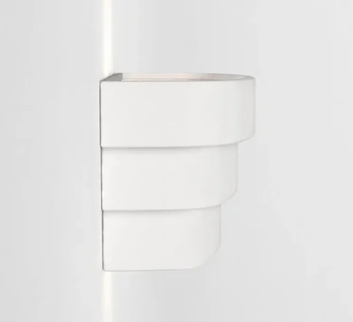 Applique murale, Amas 320, prêt à peindre, blanc, L32cm, H12,5cm - Astro