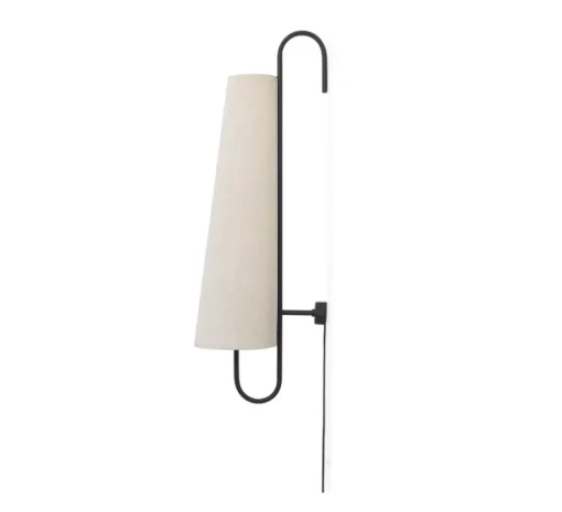 Applique murale, Ancora, noir, Ø21,6cm, H98,5cm - Ferm Living
