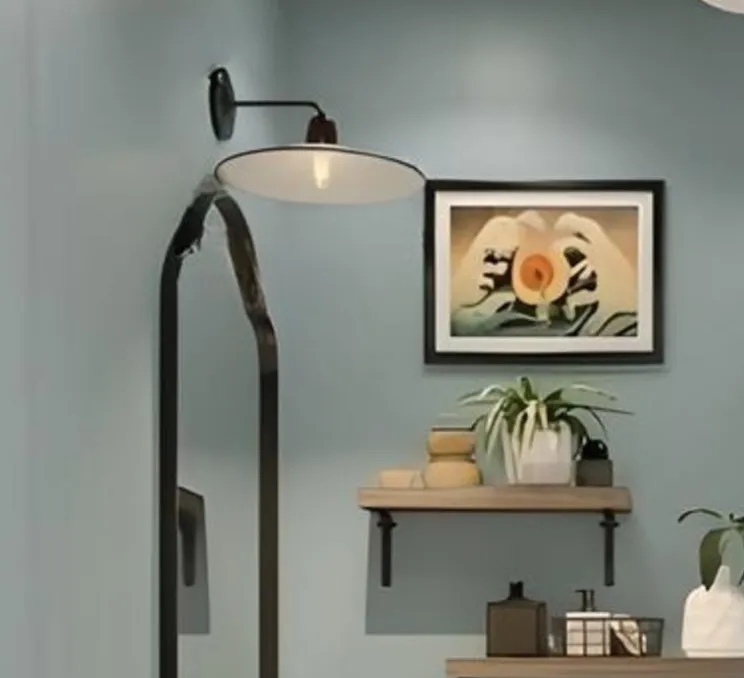 Applique murale, Antoine, noir, L28,5cm, H16cm - Zangra