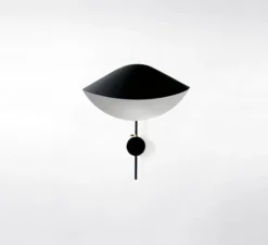 Applique murale, Antony, switch wall, noir, H41,5cm - Serge Mouille