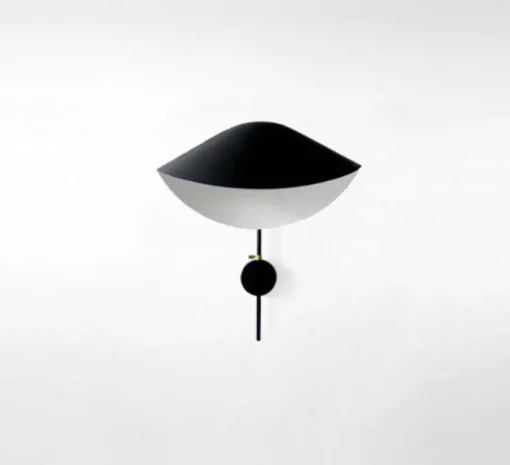 Applique murale, Antony, switch wall, noir, H41,5cm - Serge Mouille