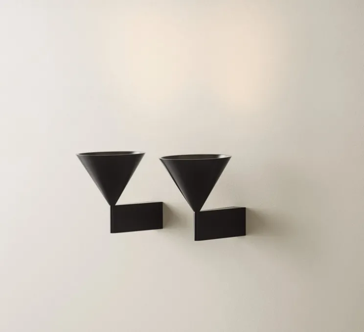 Applique murale, Apollo 14, noir, L12,5cm, H14cm - Pholc