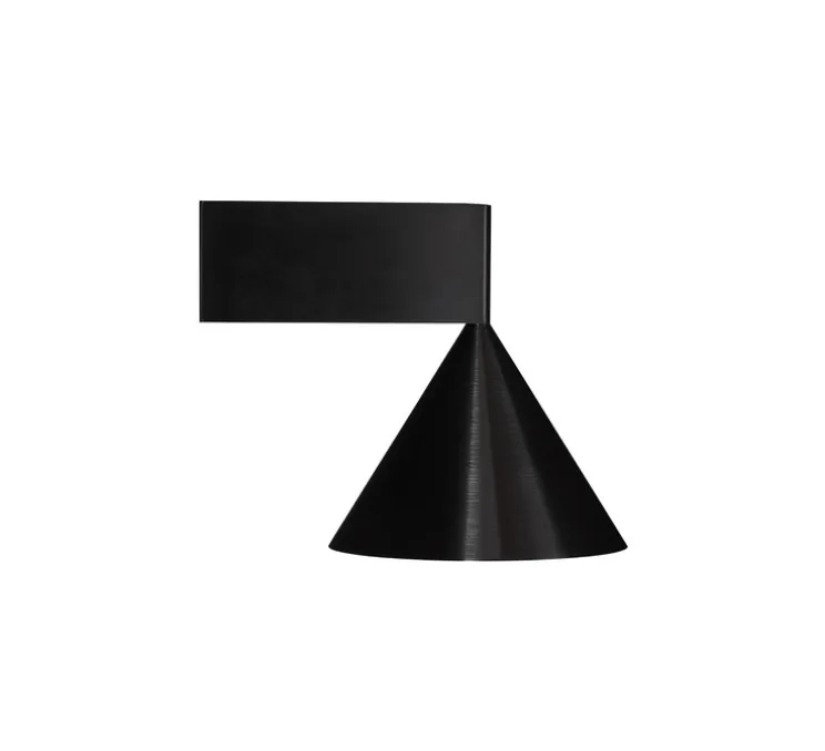 Applique murale, Apollo 14, noir, L12,5cm, H14cm - Pholc