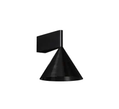 Applique murale, Apollo 14, noir, L12,5cm, H14cm - Pholc
