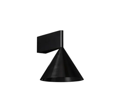 Applique murale, Apollo 14, noir, L12,5cm, H14cm - Pholc